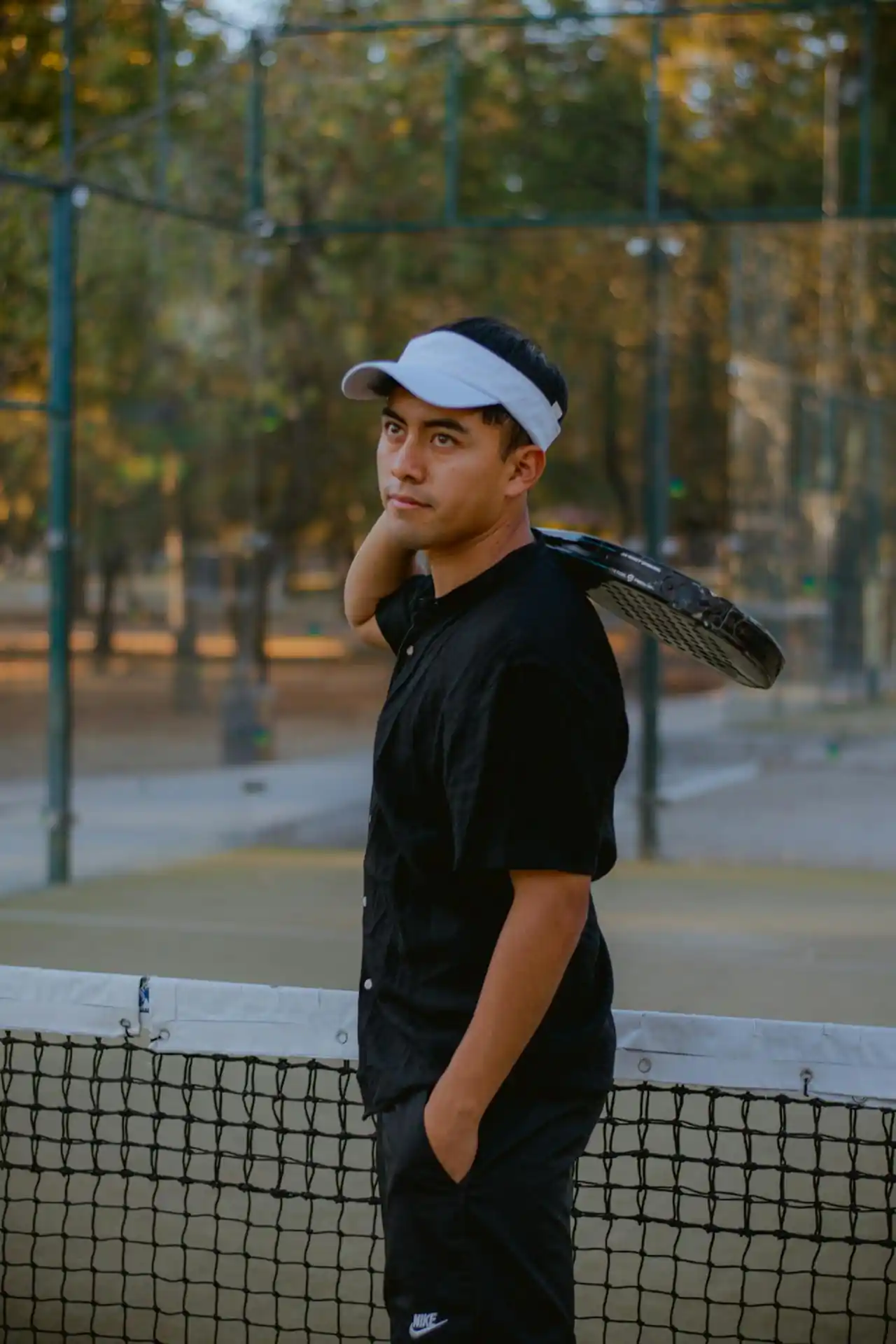 Private pickleball coach in West Palm Beach, Florida during a one-on-one mobile lesson