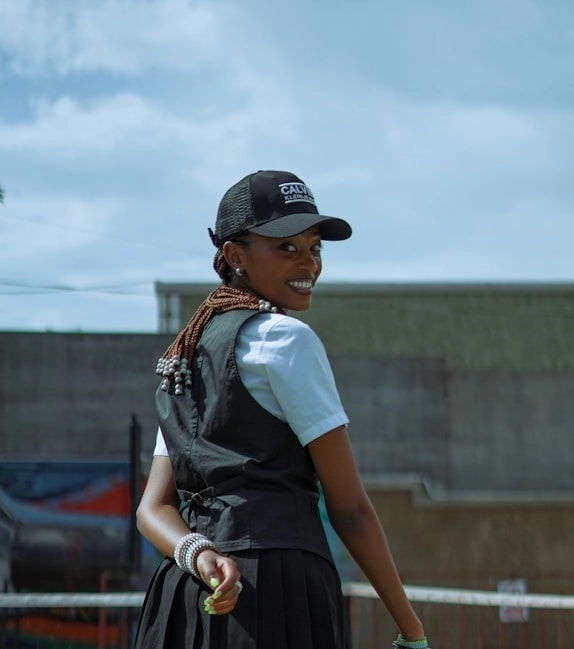 Female African-American pickleball coach during a private mobile lesson in Atlanta, GA.
